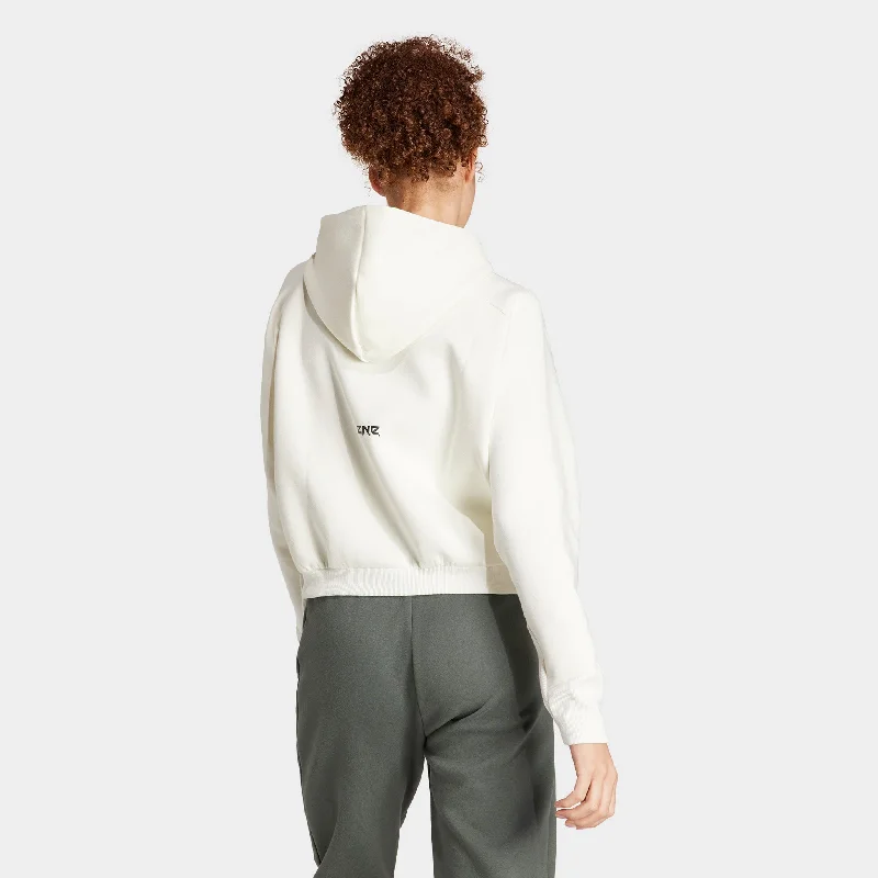 adidas Women's Z.N.E. Full Zip Hoodie / Off White