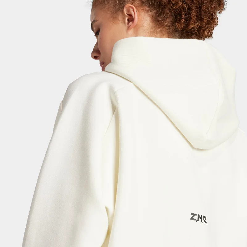 adidas Women's Z.N.E. Full Zip Hoodie / Off White