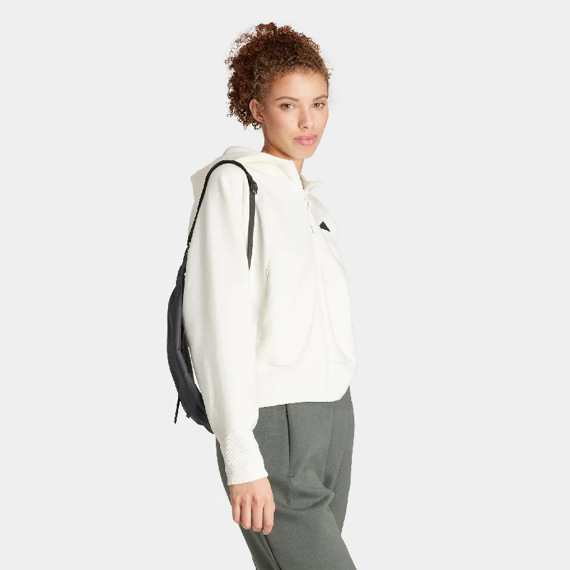 adidas Women's Z.N.E. Full Zip Hoodie / Off White