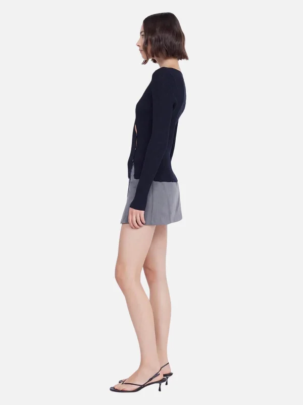 Alienor Key Hole Top - Black