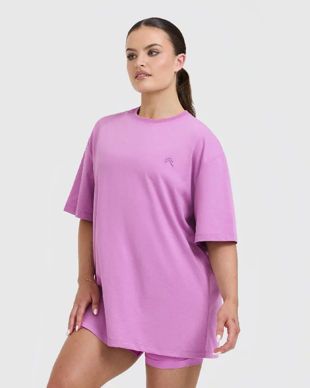 Classic Oversized Lightweight T-Shirt | Orchid Purple