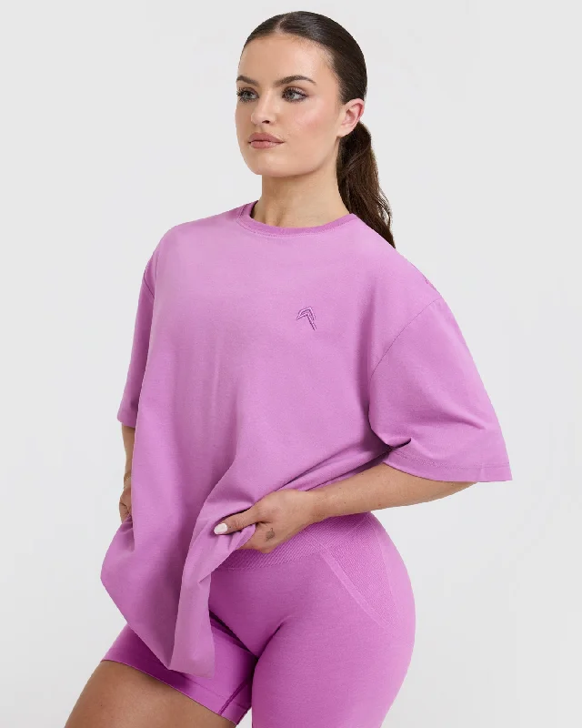 Classic Oversized Lightweight T-Shirt | Orchid Purple