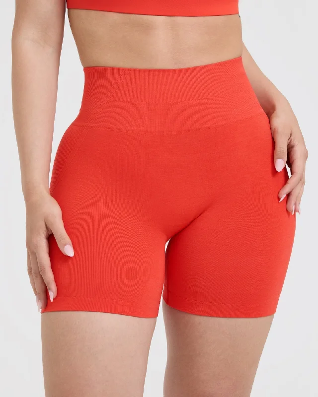 Effortless Seamless Shorts | Charged Orange