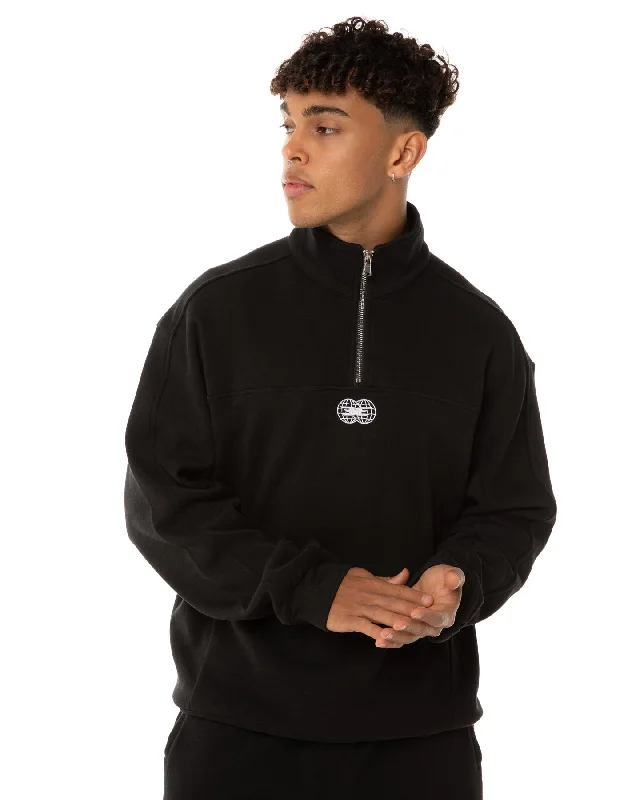 Global Athletics 1/4 Zip - Black