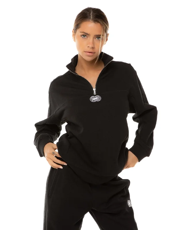 Global Athletics 1/4 Zip - Black