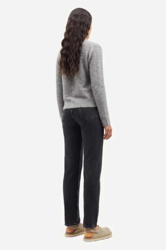 Samsøe Samsøe Nor Short Cardigan - Grey Melange