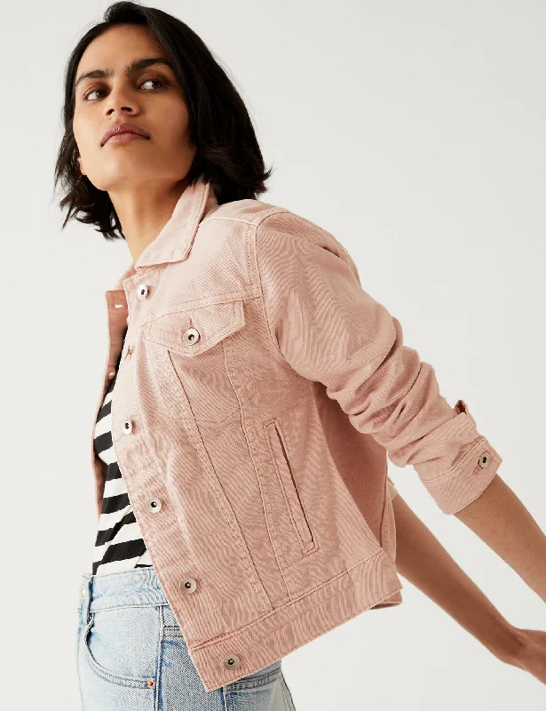 Cotton Rich Denim Jacket with Stretch