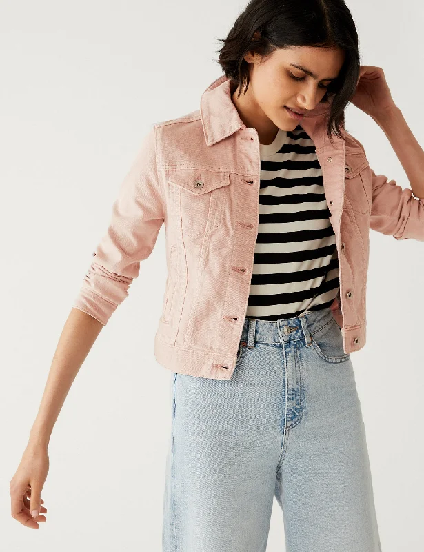 Cotton Rich Denim Jacket with Stretch