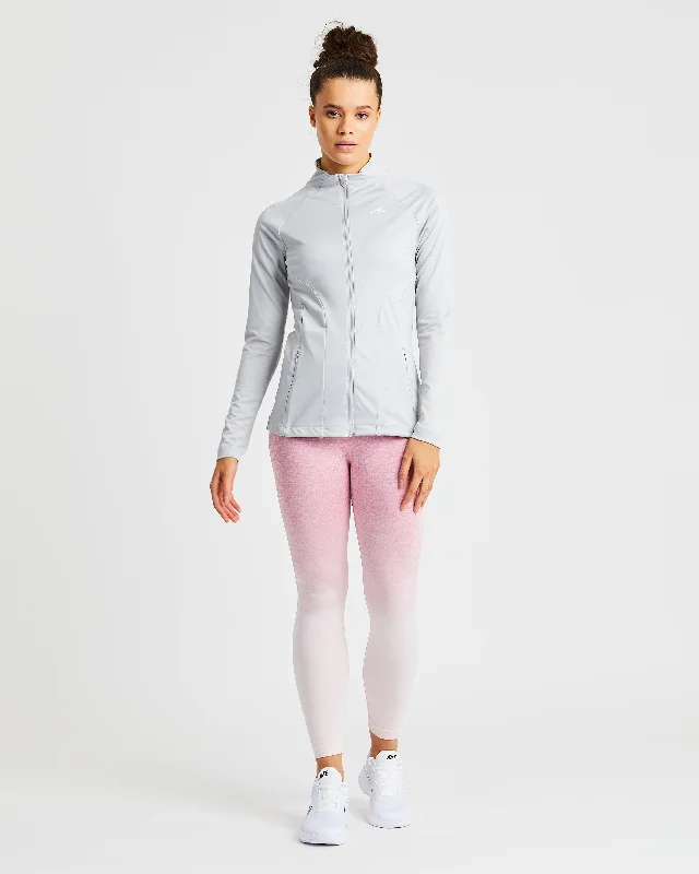 Effortless Zip Jacket - Light Grey