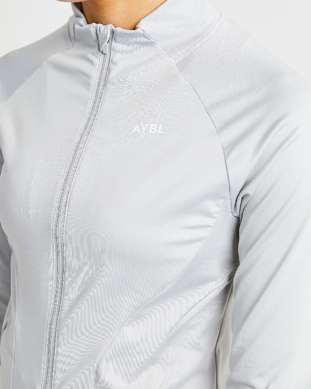 Effortless Zip Jacket - Light Grey