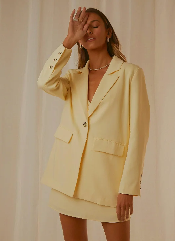 Italian Cities Blazer - Butter