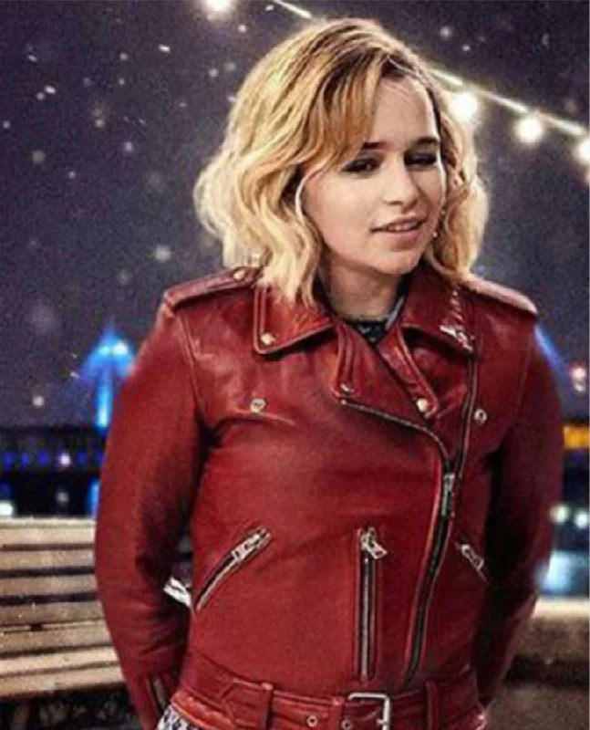 Last Christmas Emilia Clarke Leather Jacket