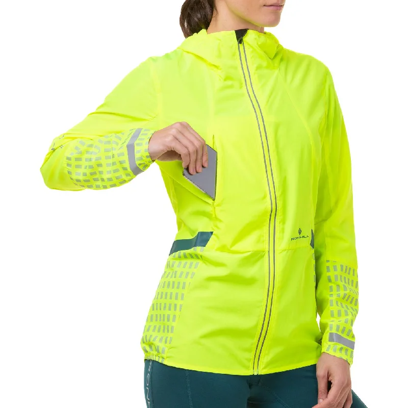 Ronhill Tech Afterhours Womens Running Jacket - Yellow