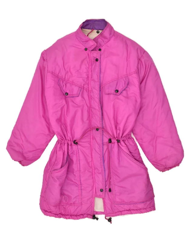 VINTAGE Womens Ski Jacket UK 16 Large Pink