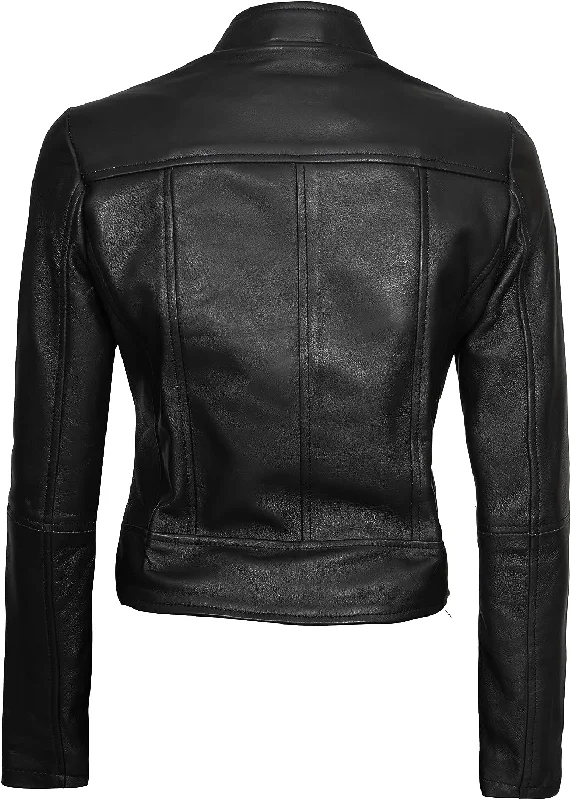 Women’s Glamorous Black Leather Jacket