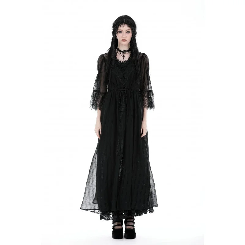 Women's Gothic Half-sleeved V-neck Sheer Coat