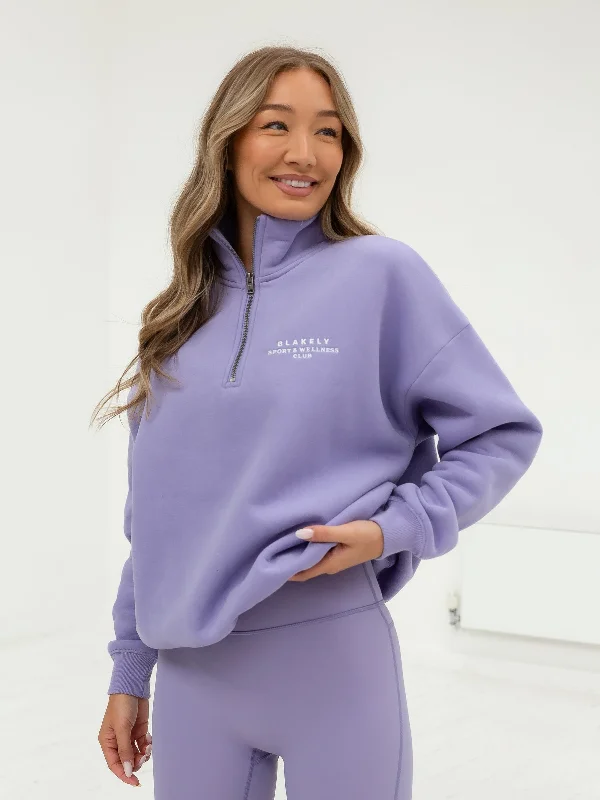 Ultimate 1/4 Zip Jumper - Lilac