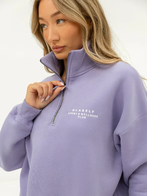 Ultimate 1/4 Zip Jumper - Lilac