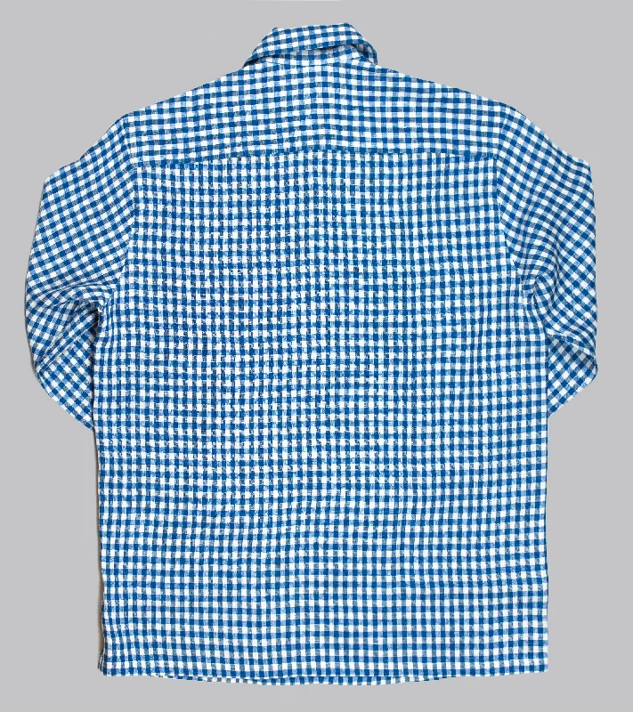 Bryceland's Sports Shirt Blue Gingham