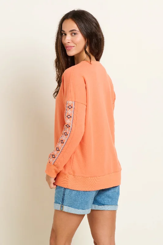 Embroidered Crew Neck Sweat