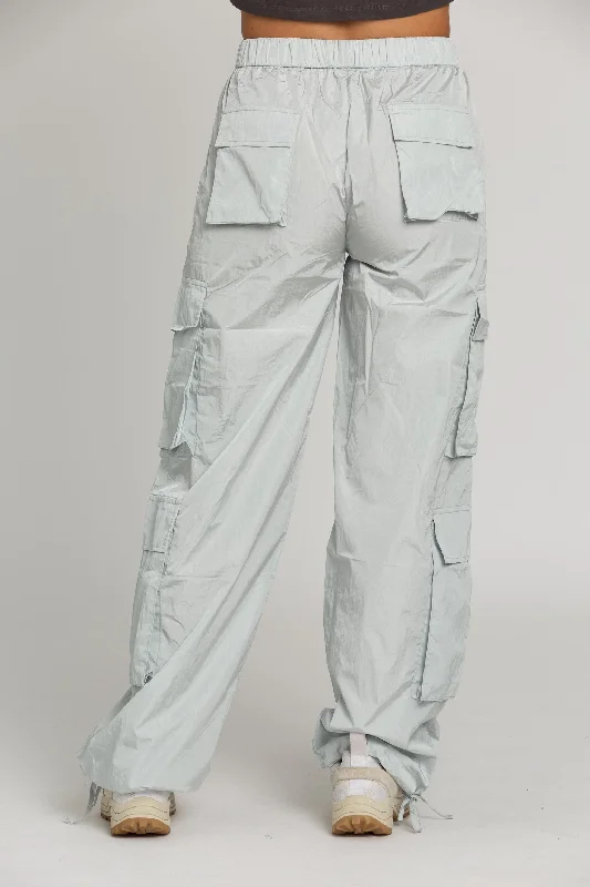 Ice Grey Parachute Pants