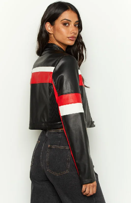 Jayella Black Moto Jacket