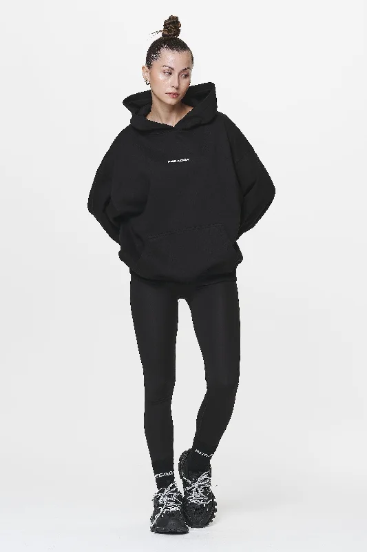 Atna Logo Oversized Hoodie Black