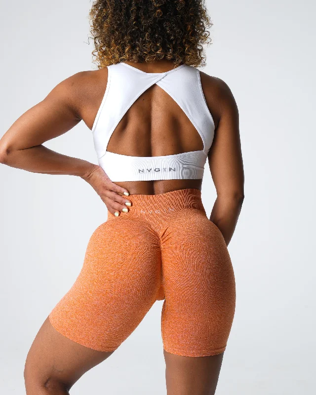 Burnt Orange Scrunch Seamless Shorts