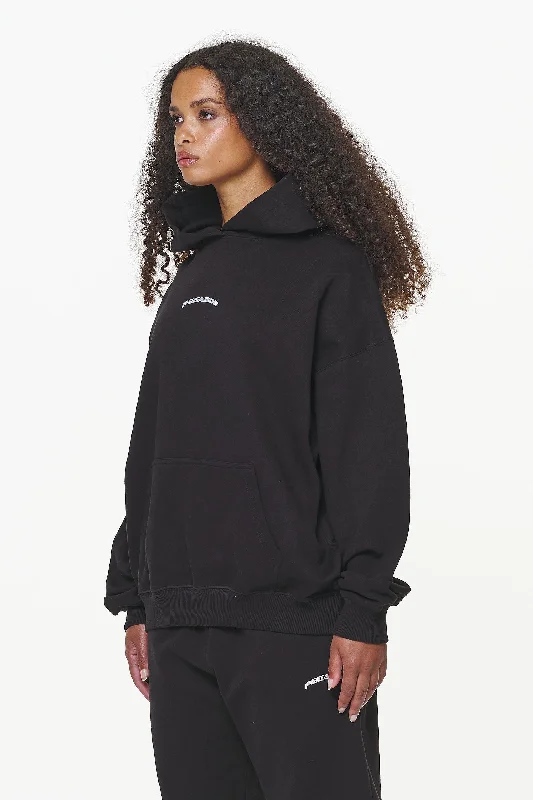 Camberwell Logo Oversized Hoodie Black