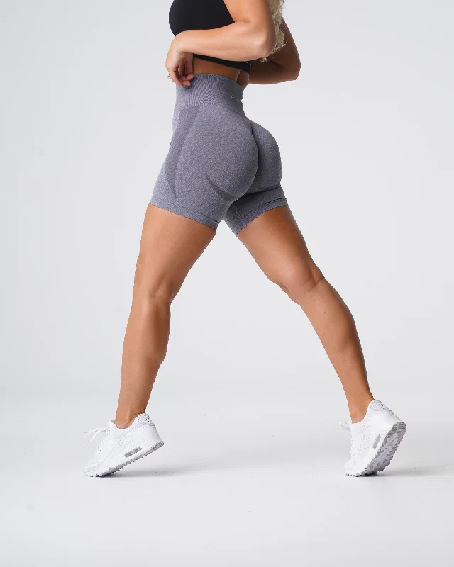 Grey Contour Seamless Shorts