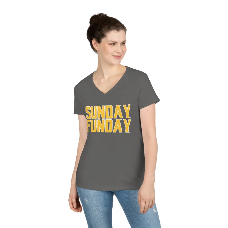 Ladies' V-Neck - SUNDAY FUNDAY