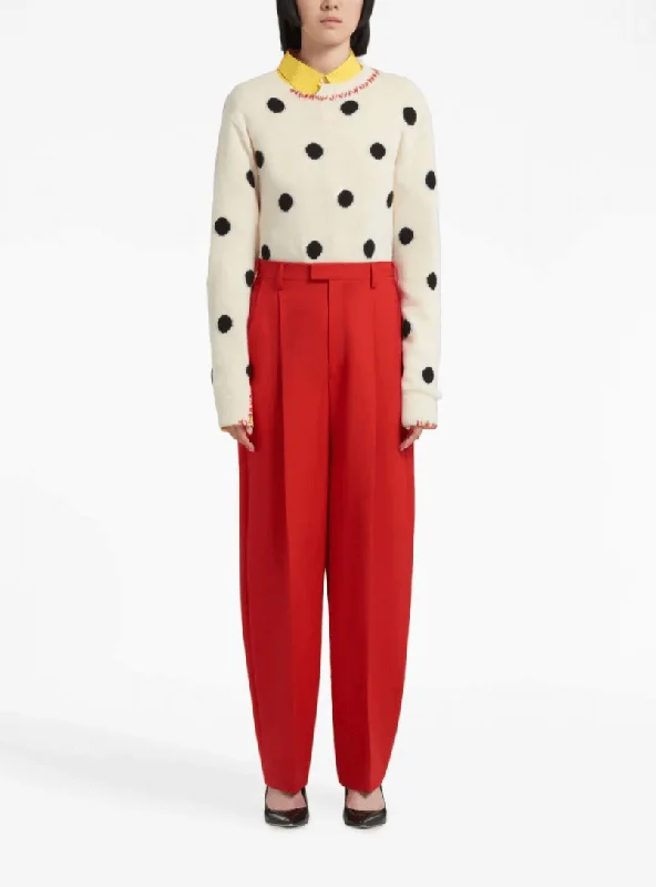 Red trousers