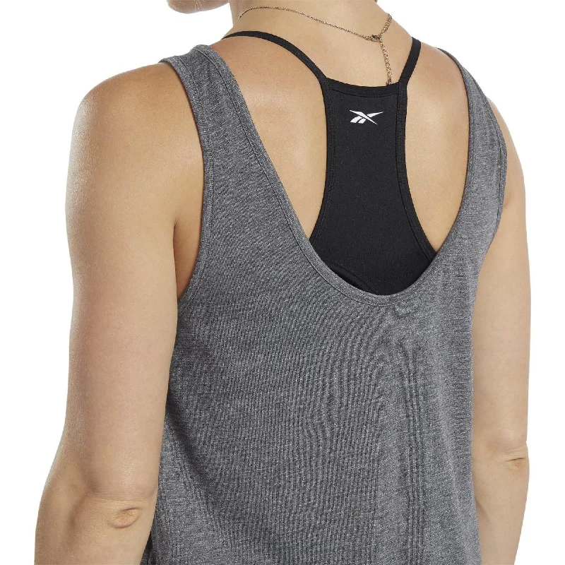 Reebok ActivChill + Cotton Womens Training Vest Tank Top - Grey