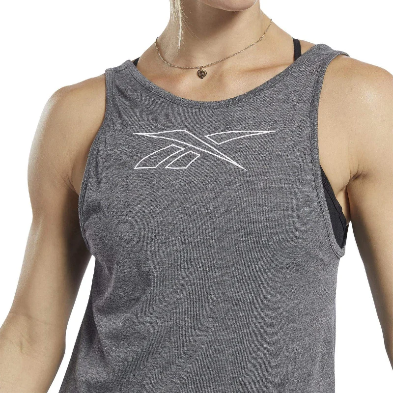 Reebok ActivChill + Cotton Womens Training Vest Tank Top - Grey