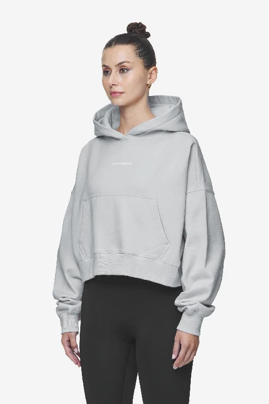 Salita Oversized Cropped Hoodie Washed Sky Grey White Gum