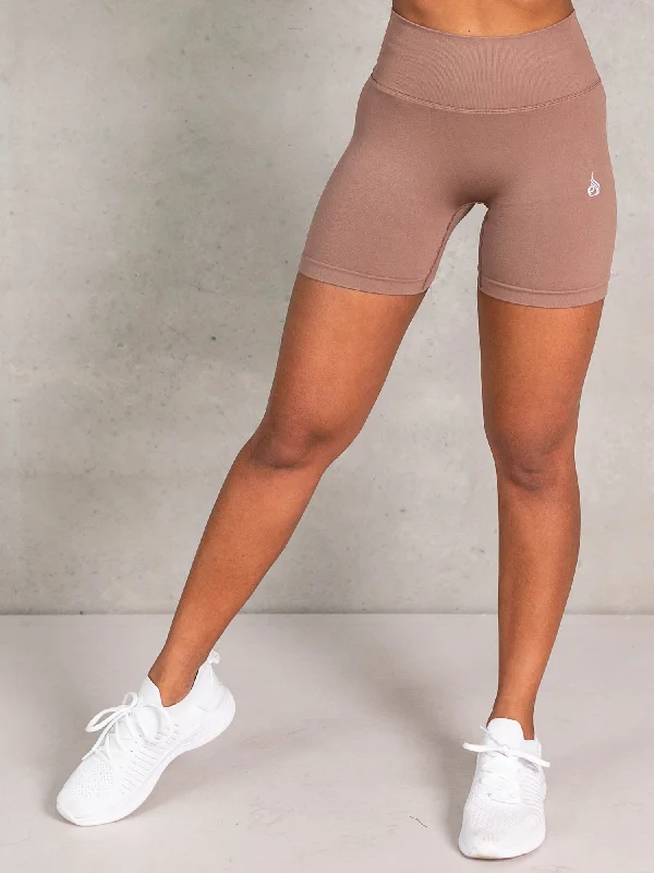 Lift BBL Scrunch Seamless Shorts - Almond