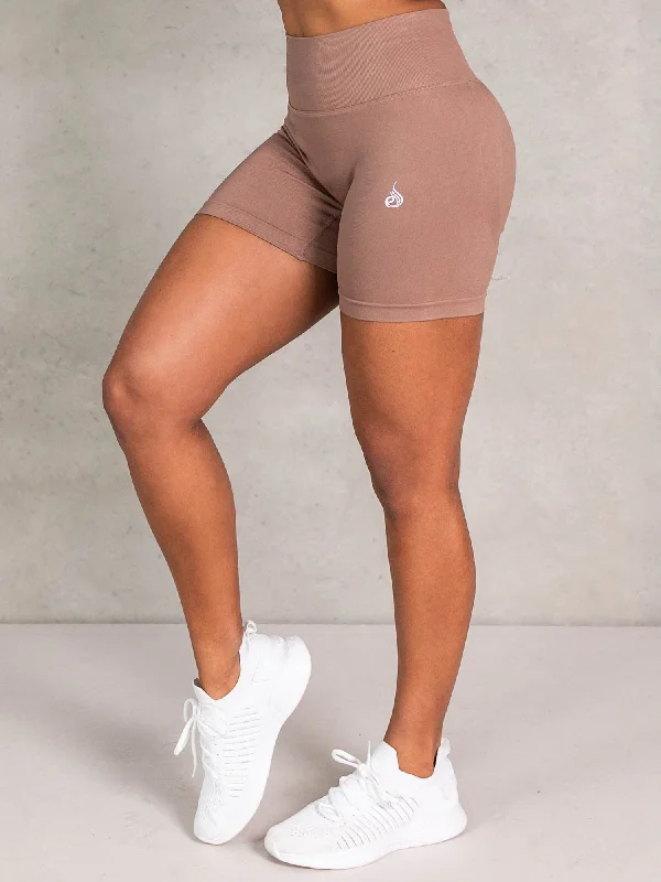 Lift BBL Scrunch Seamless Shorts - Almond