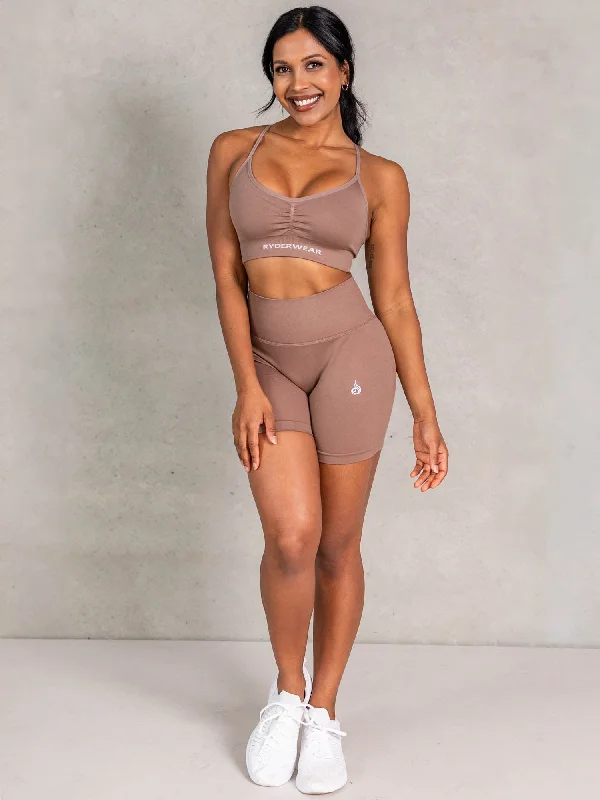 Lift BBL Scrunch Seamless Shorts - Almond