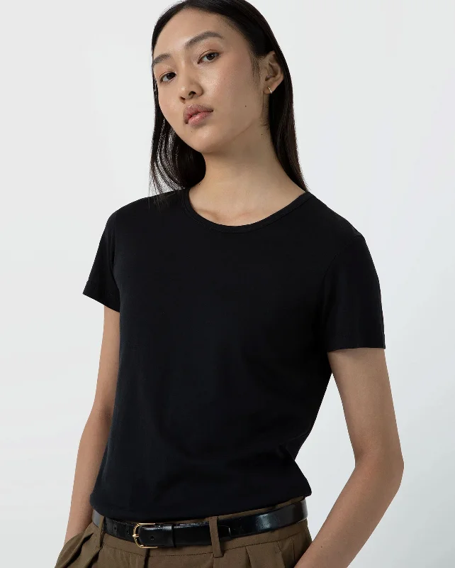 S/S CLASSIC CREW NECK T-SHIRT / BLACK