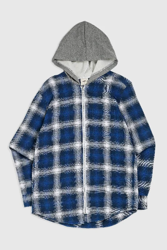 Unisex Rework Hooded Flannel - S