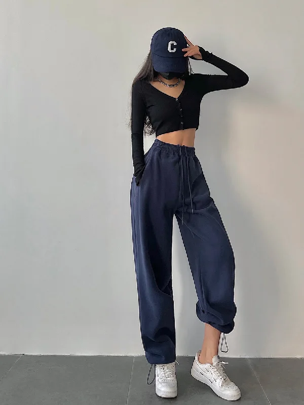 Alanna Solid Color Loose Baggy Sweats Sweatpants