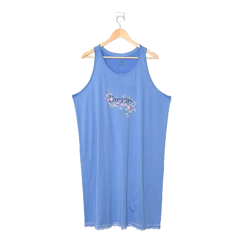 Carisma Women's Plus Simply Dreaming Screen Printed Sleepshirt