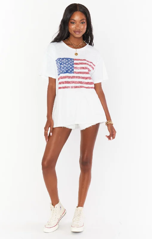 Cooper Tee ~ American Flag Graphic