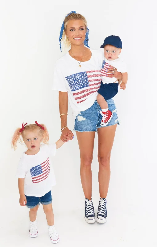 Cooper Tee ~ American Flag Graphic