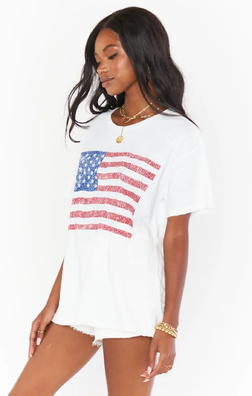 Cooper Tee ~ American Flag Graphic