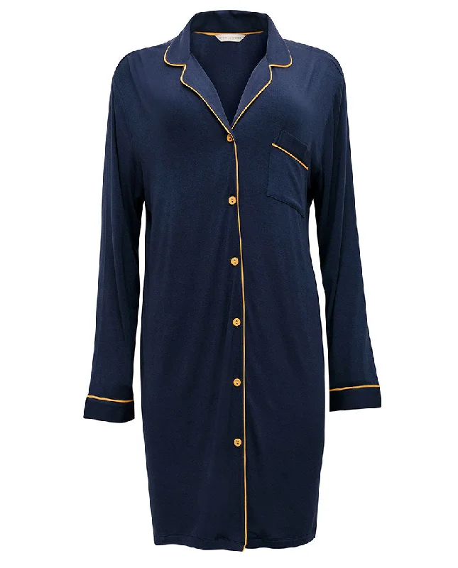 Cosmo Navy Revere Jersey Nightshirt