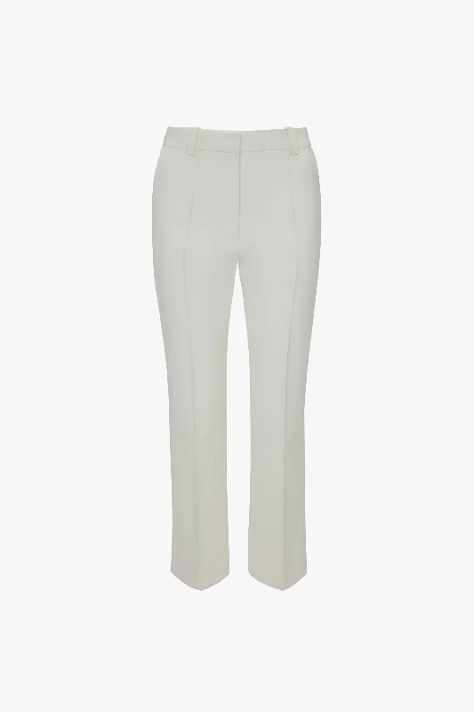 Cropped Kick Trouser In Ivory