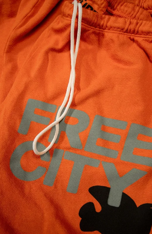 FreeCityLarge Sweatpant - Orange Machine