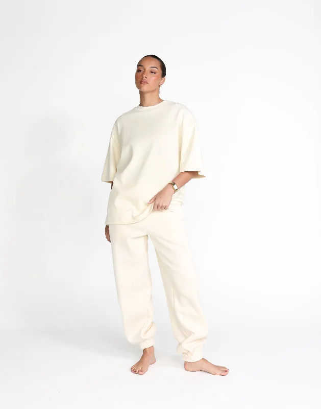 Jamie Tracksuit Pants (Milk)