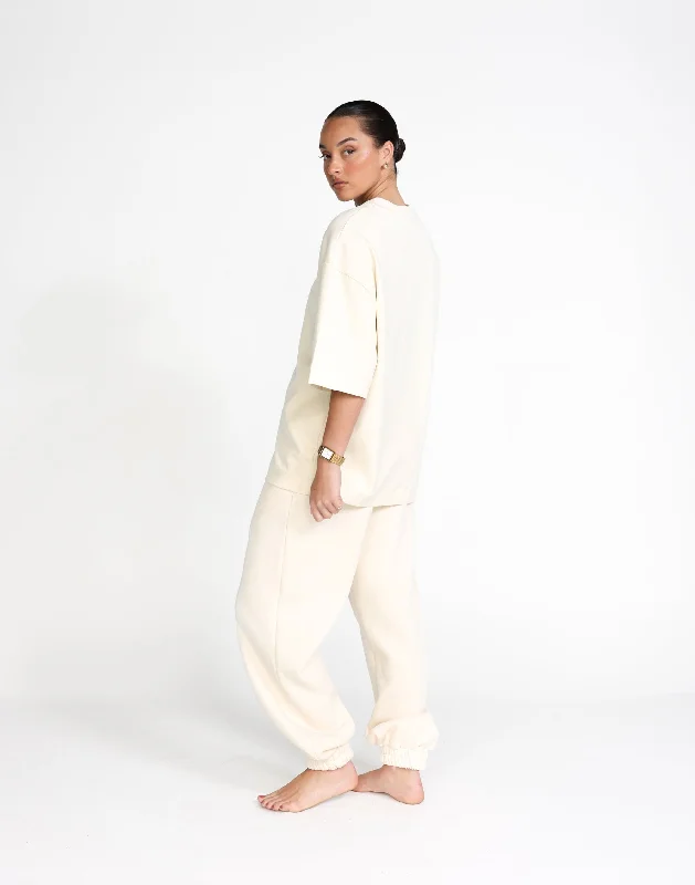 Jamie Tracksuit Pants (Milk)